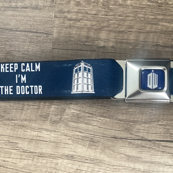 Dr Who seatbelt buckle belt ~ keep calm I’m the doctor - Picture 5 of 11